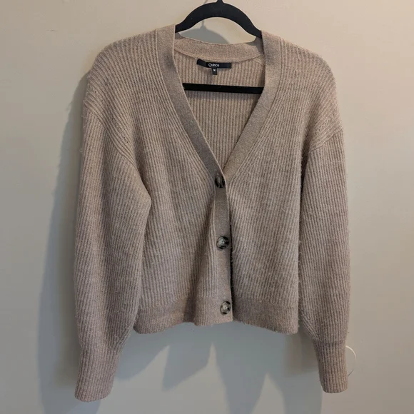 Baby Alpaca-Wool Cropped Cardigan - Picture 2 of 4